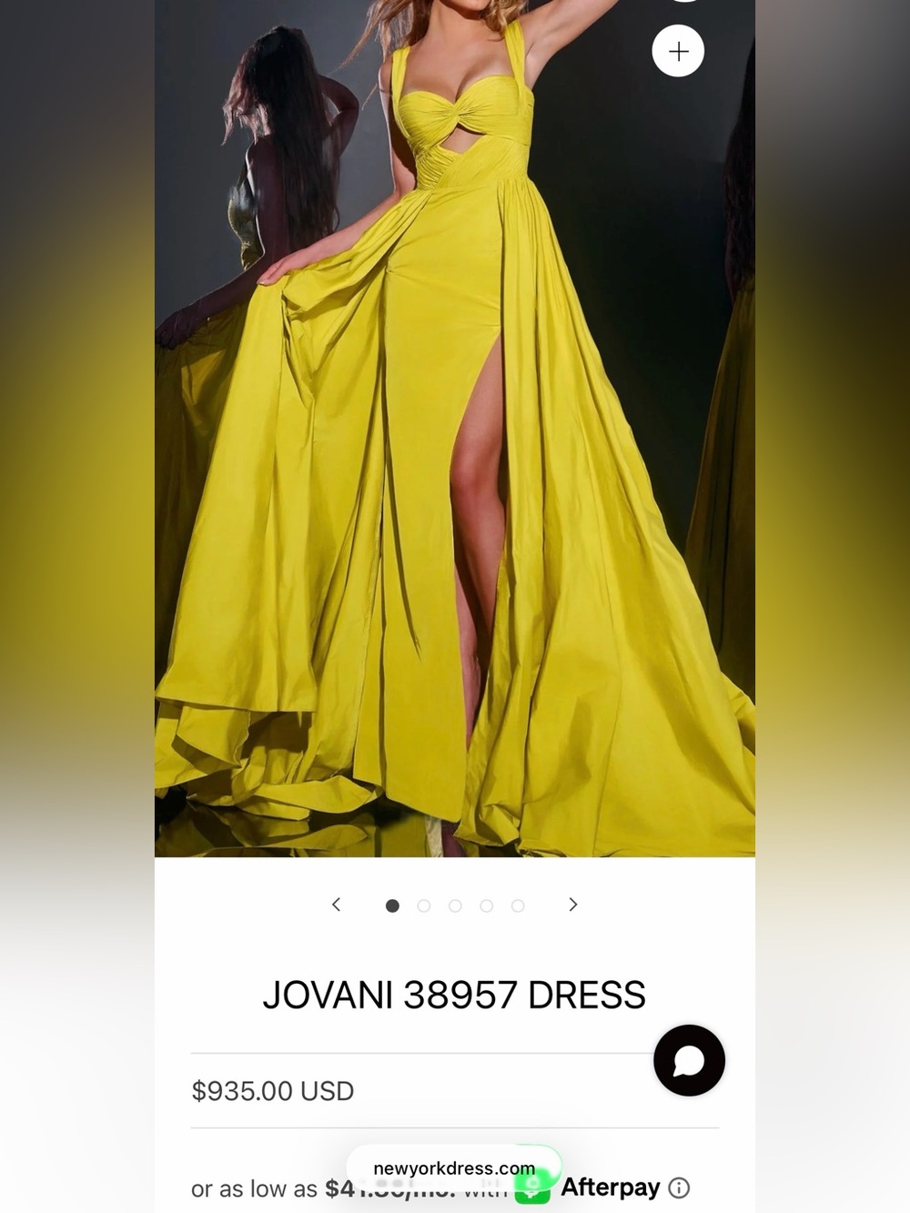 Jovani Gown - Lime - Style 38957 - Size 0